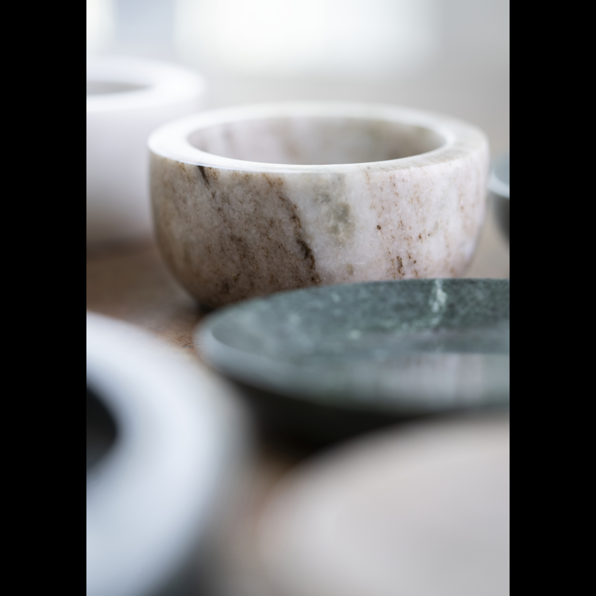 Round marble tray Round marble tray