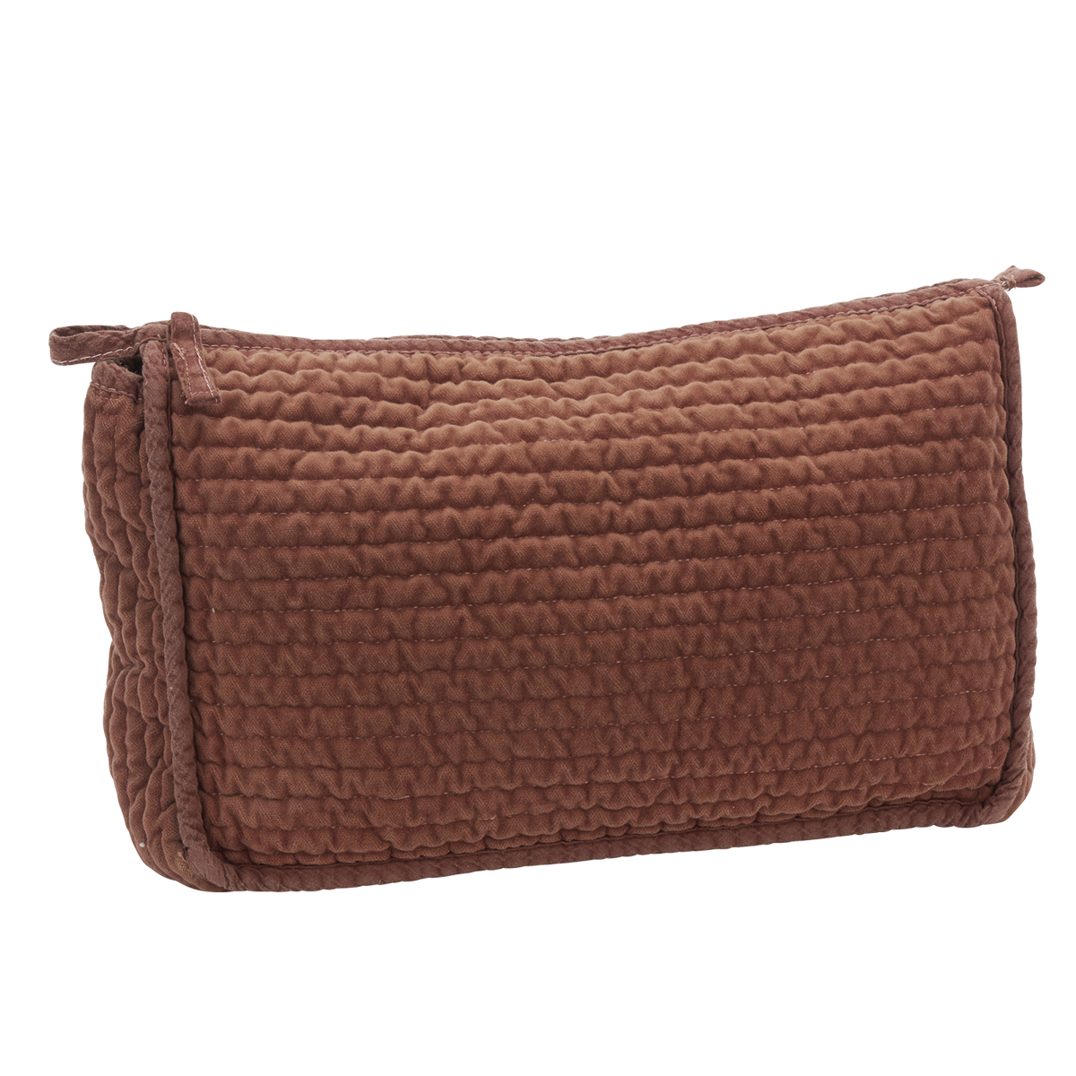 Quilted velvet washbag