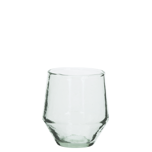 Hammered drinking glass