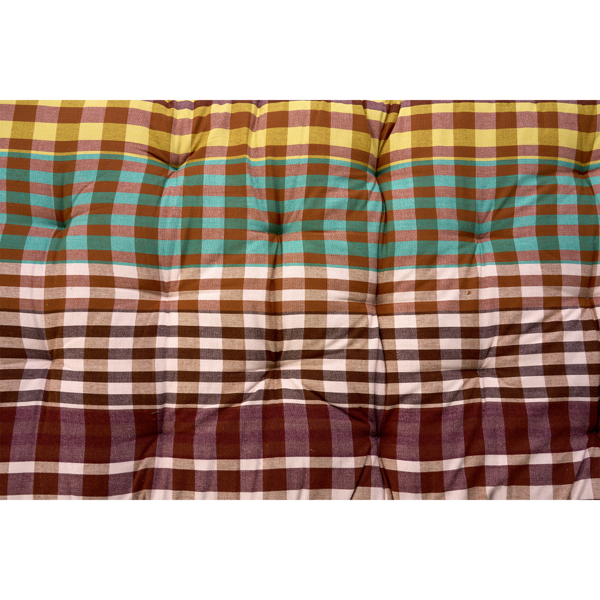 Checked cotton mattress