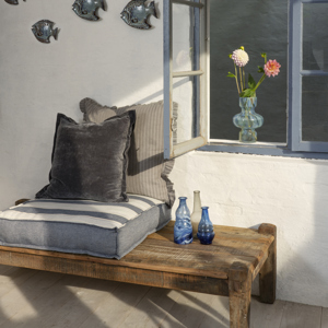 Striped cotton sitting pad