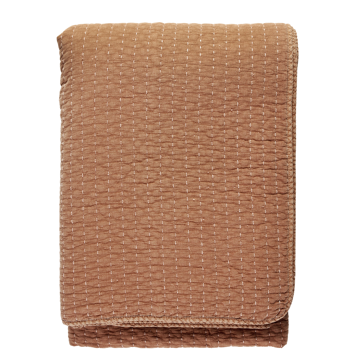 Quilted cotton bed cover