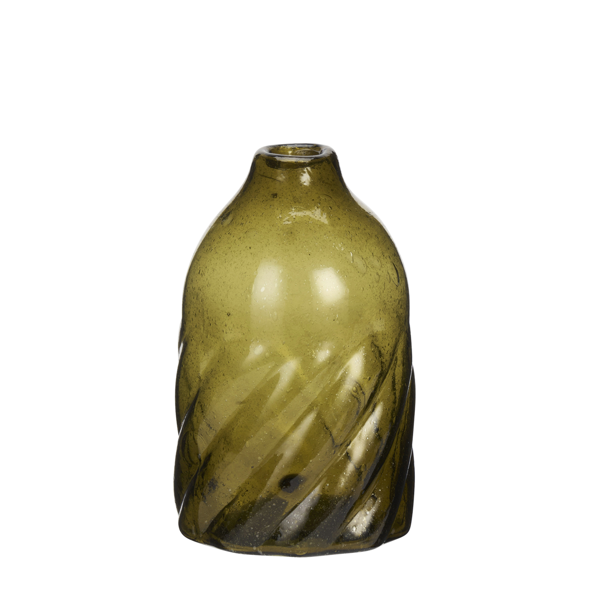 Recycled glass vase