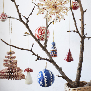 Handmade paper mache mushroom