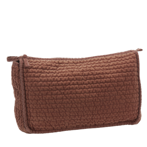 Quilted velvet washbag