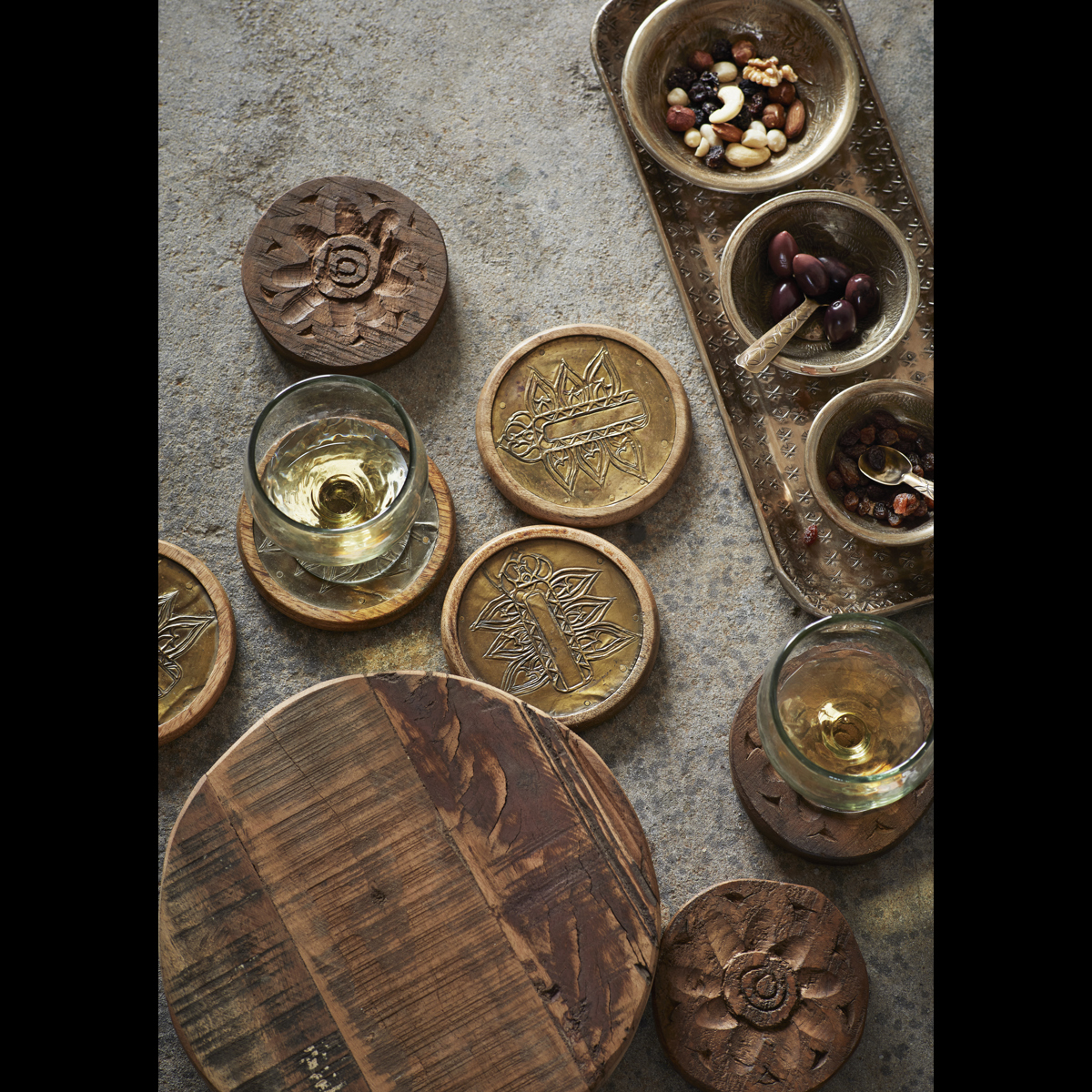 Recycled wooden trivet