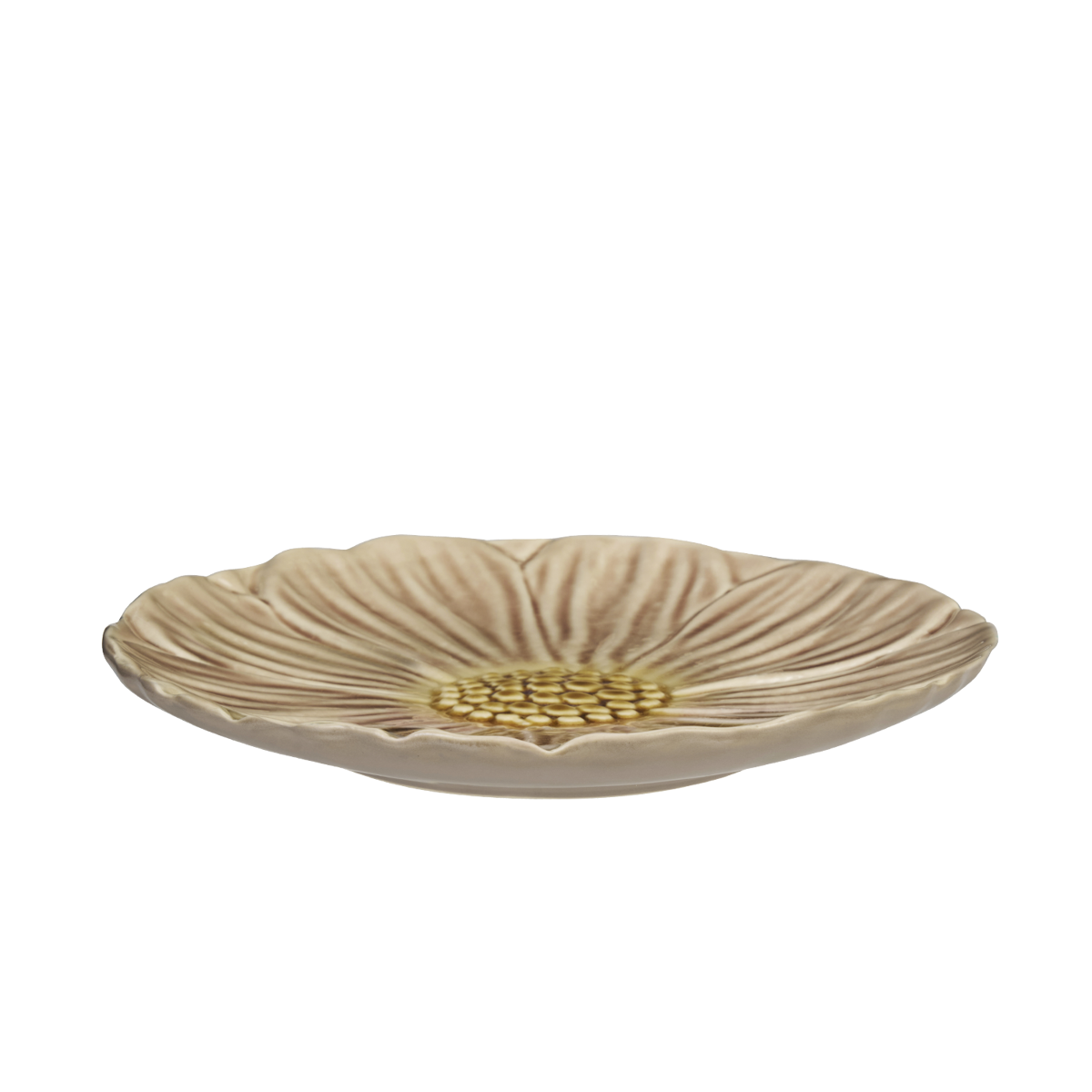 Stoneware flower plate