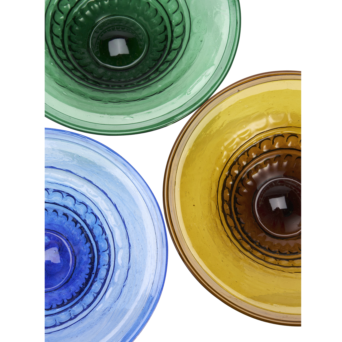 Recycled glass tray