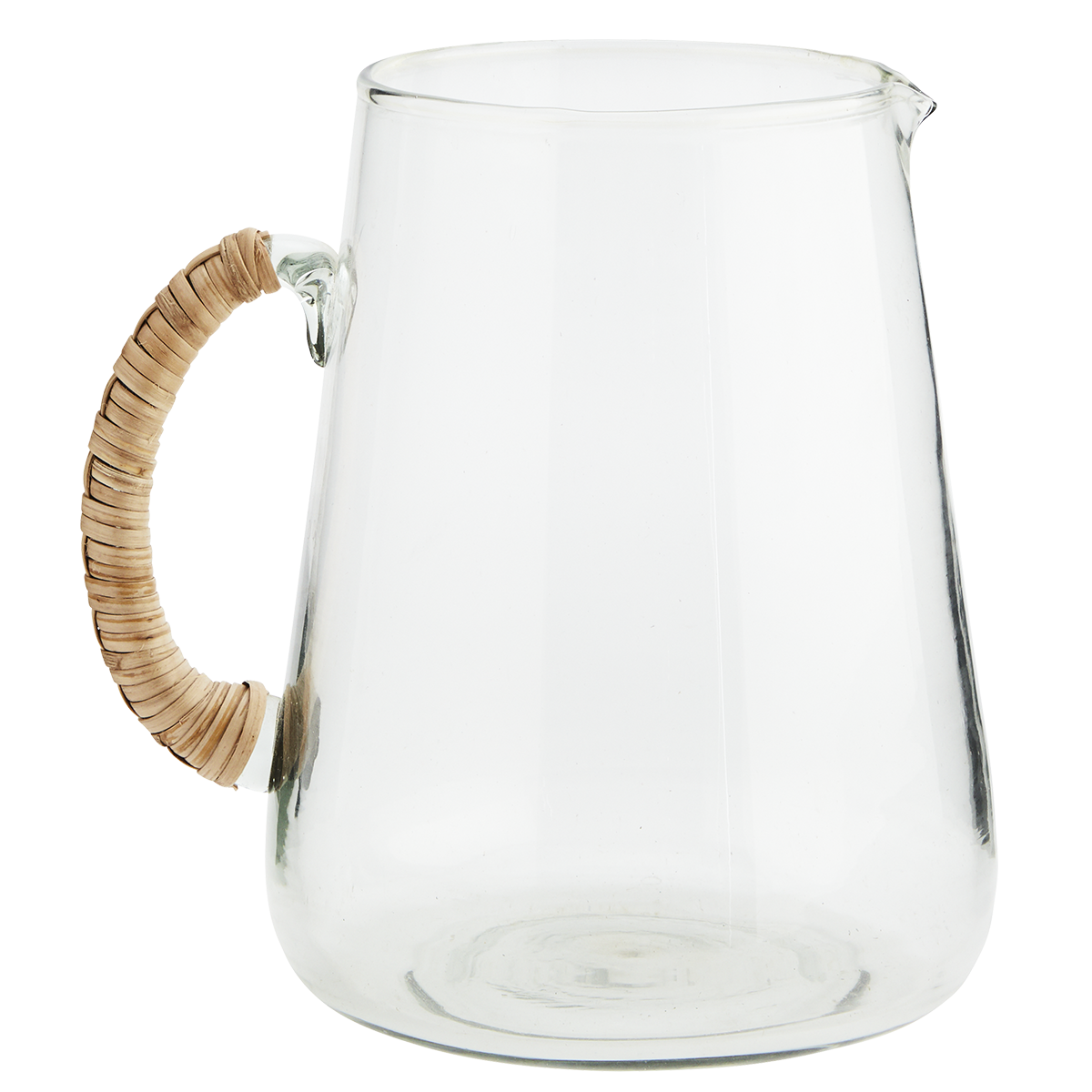 Glass jug w/ bamboo handle