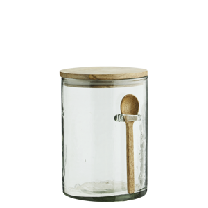 Glass jar w/ spoon