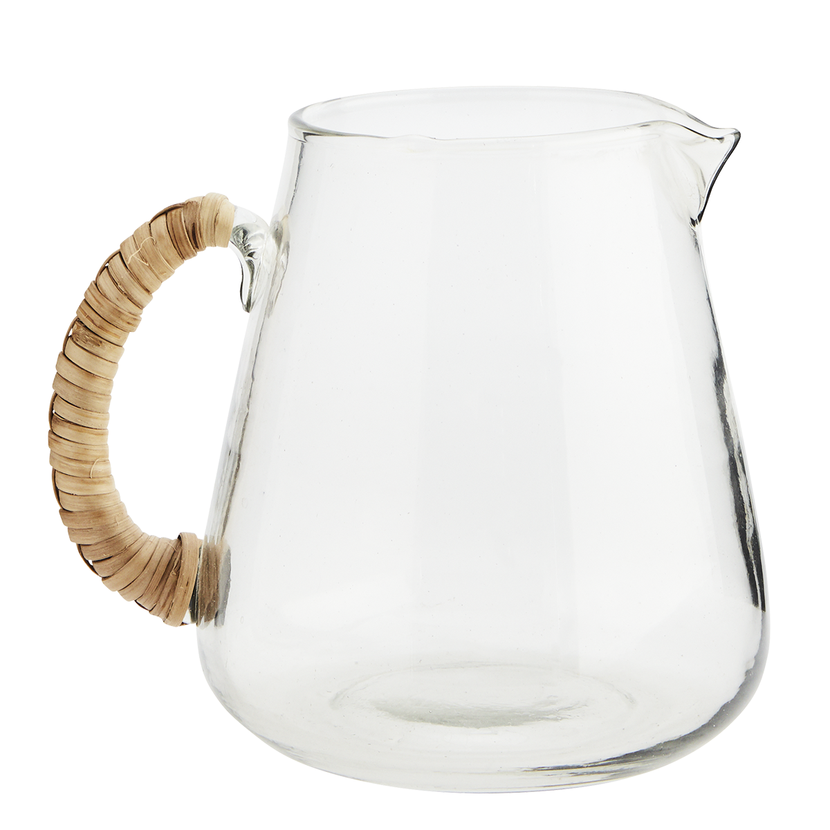 Glass jug w/ bamboo handle Glass jug w/ bamboo handle