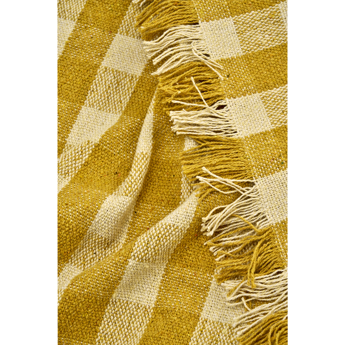 Recycled cotton throw