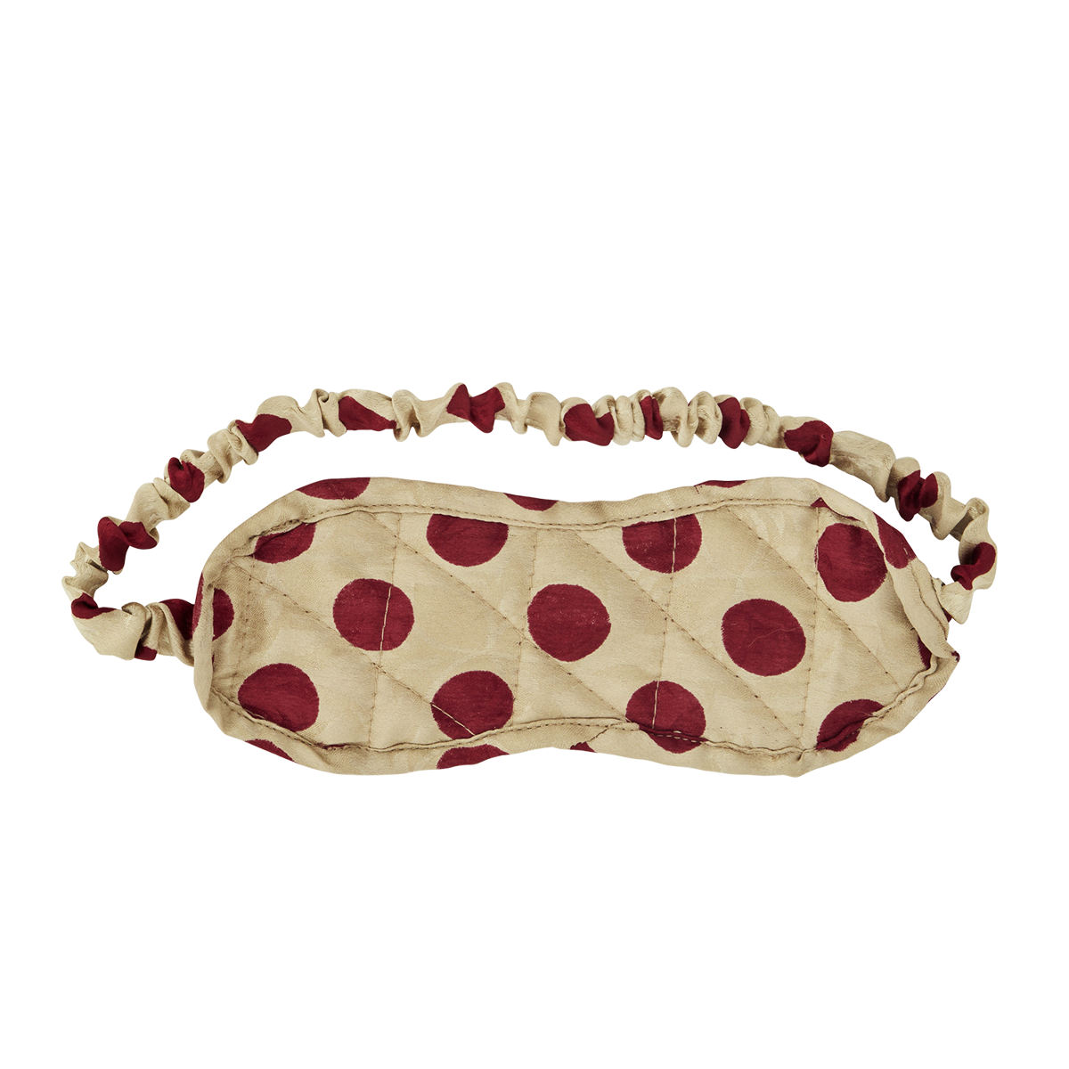 Upcycled quilted eye mask