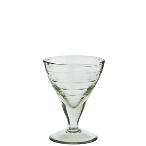 Cocktail glass w/ cutting