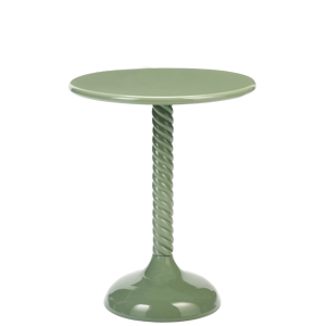 Round metal coffee table