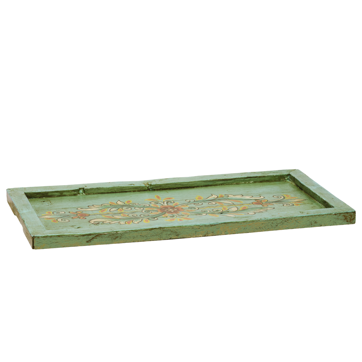 Hand painted recycled wooden tray Hand painted recycled wooden tray