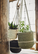Hanging seagrass baskets