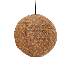 Printed cotton ceiling lamp