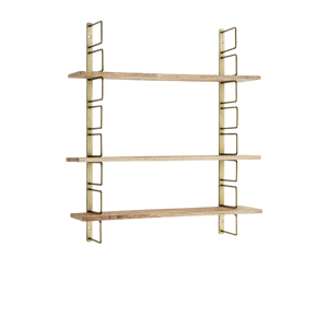 Wall rack w/ wooden shelves