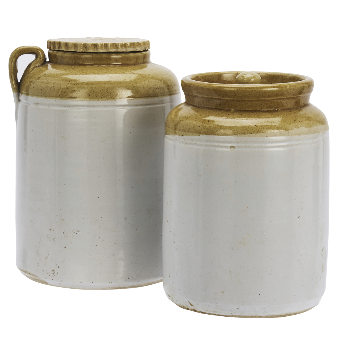 Re-used stoneware jar