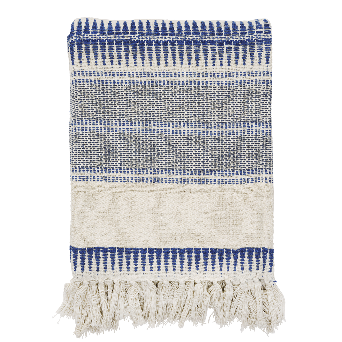 Recycled cotton throw