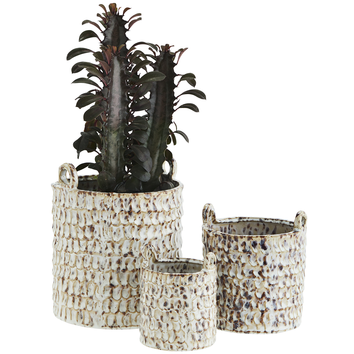 Stoneware flower pots