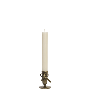 Iron candle holder w/ bow