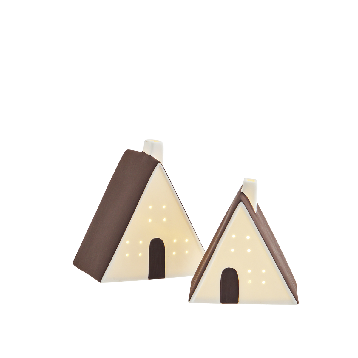 Porcelain houses w/ LED light Porcelain houses w/ LED light