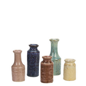 Stoneware mini vases