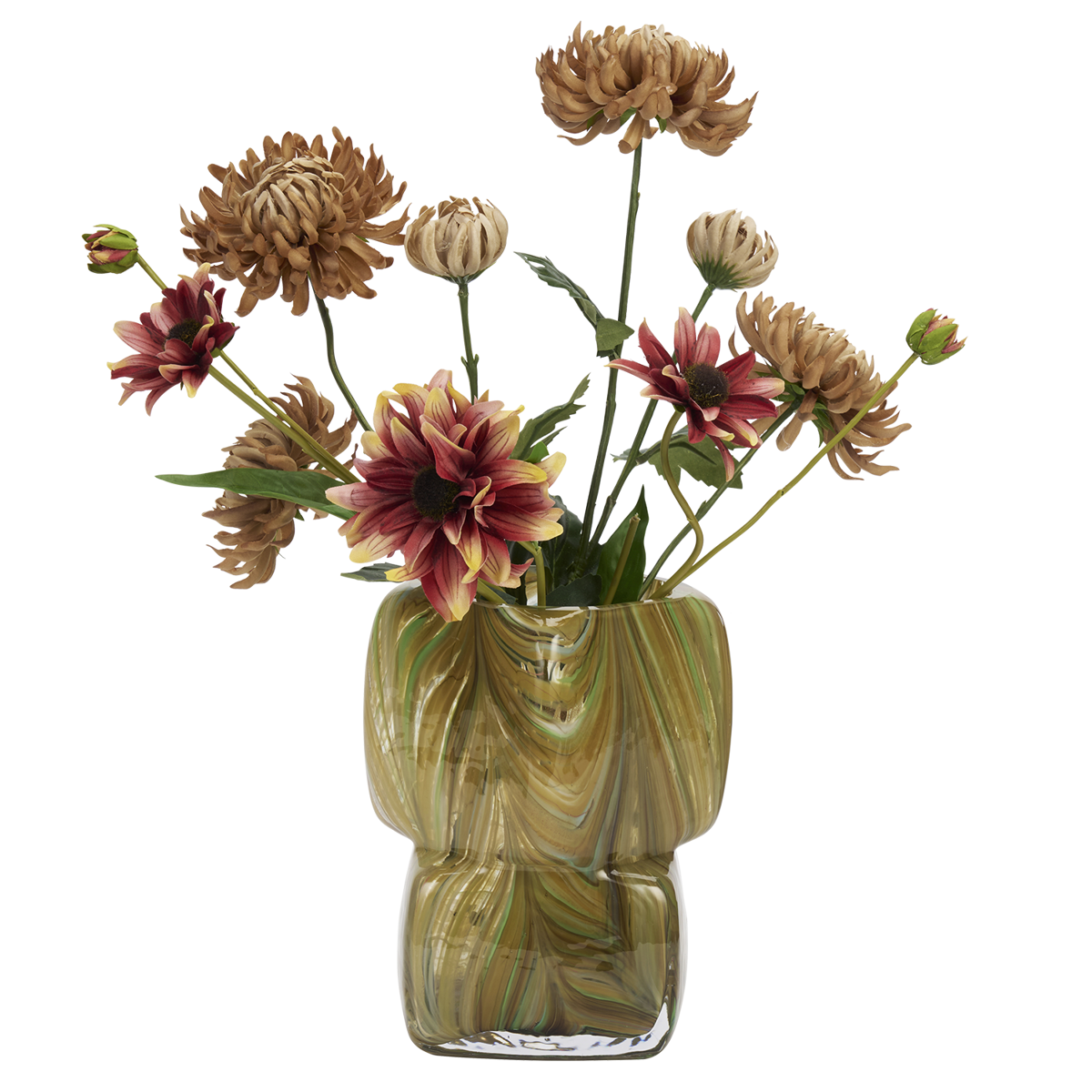 Squared glass vase