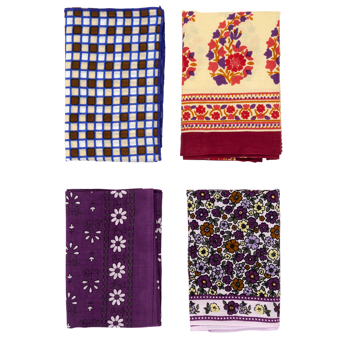 Printed cotton scarf