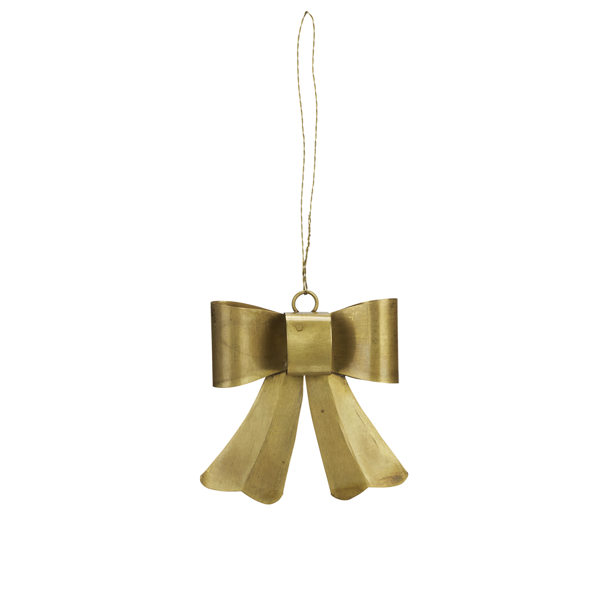 Hanging brass bow