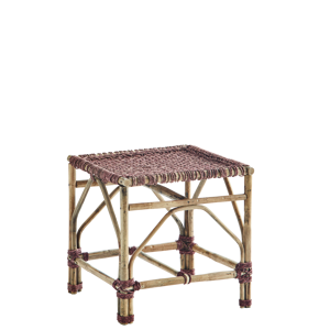 Bamboo stool w/ weaving