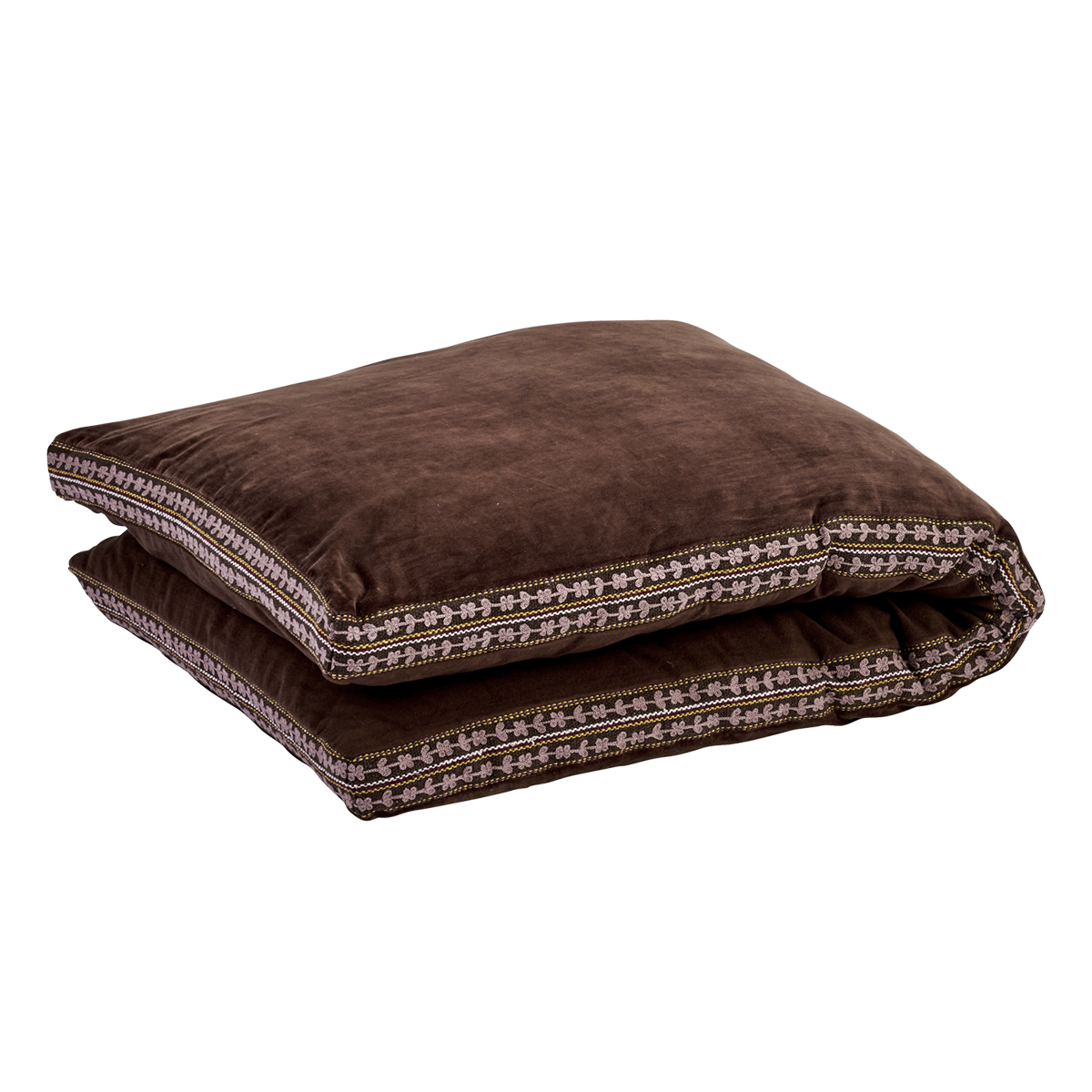 Velvet mattress w/ embroidery