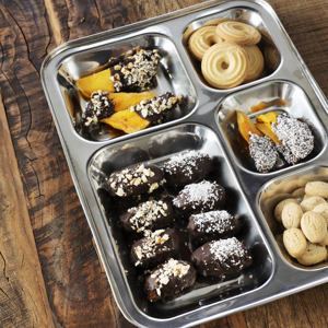 Stainless steel food tray