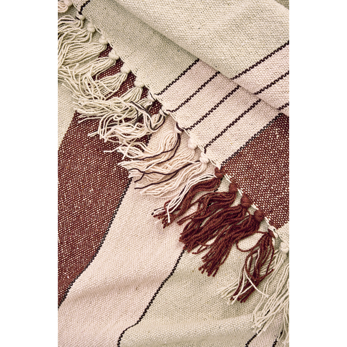 Recycled cotton throw