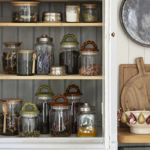 Glass jar w/ ceramic lid