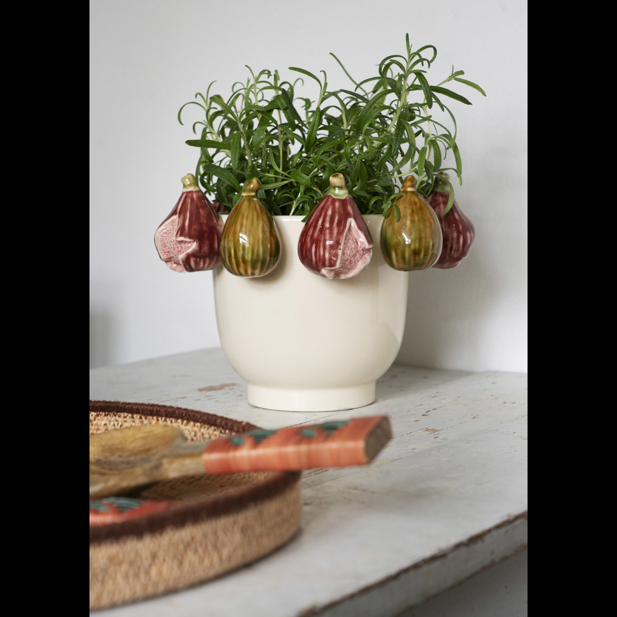 Wooden salad set w/ bamboo
