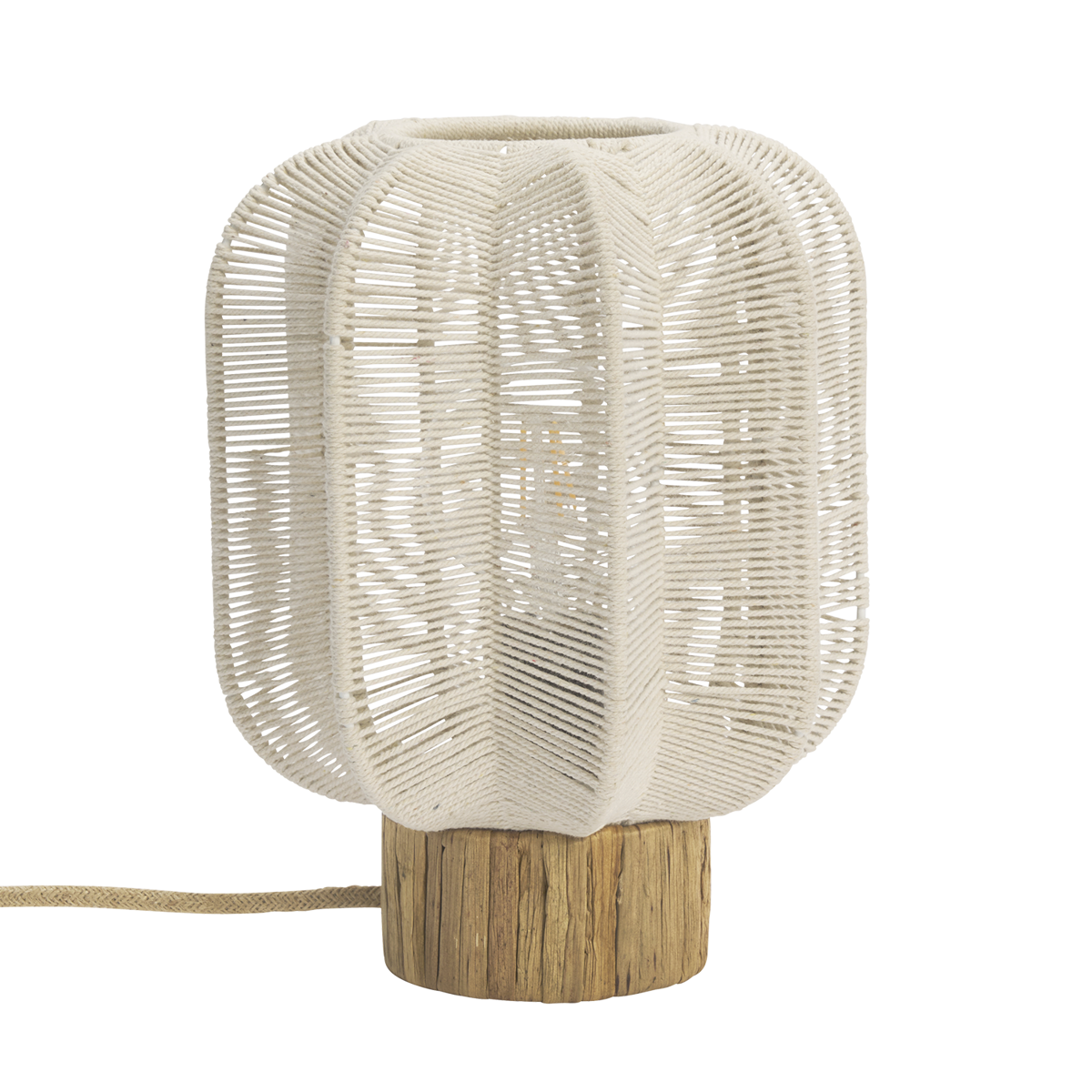 Cotton rope table lamp