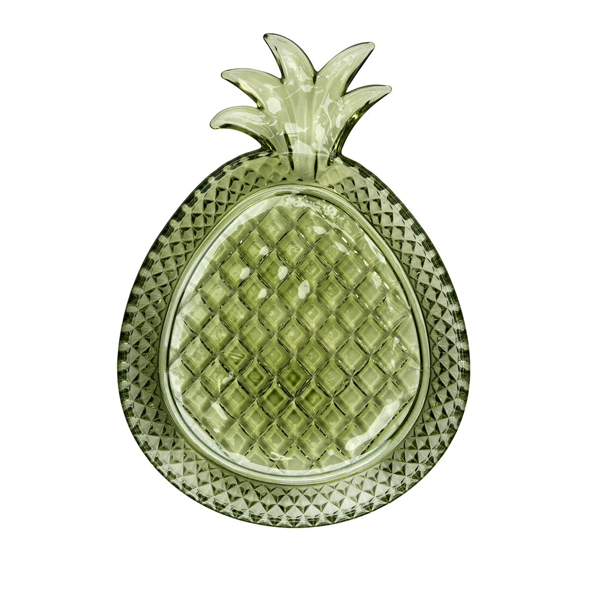 Glass pineapple tray