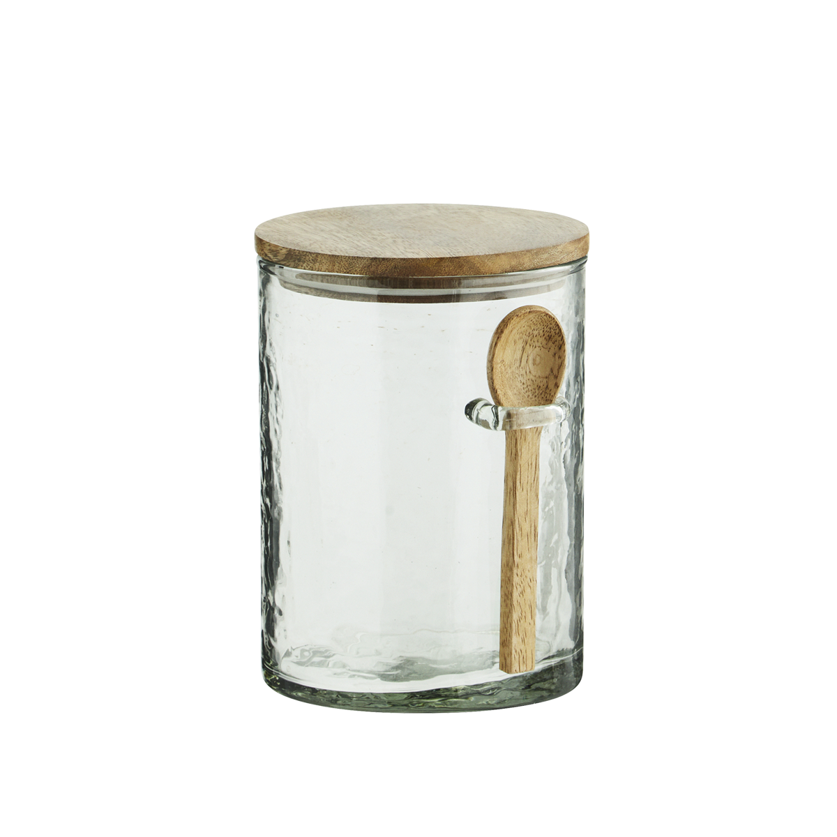 Glass jar w/ spoon