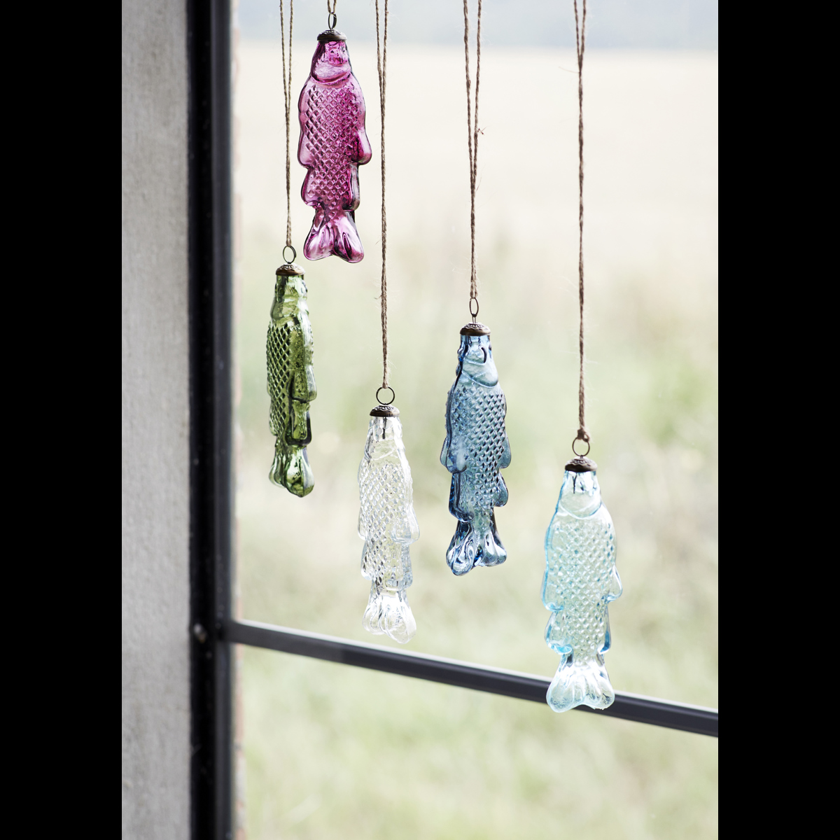 Hanging glass fish