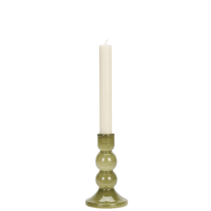 Glass candle holder