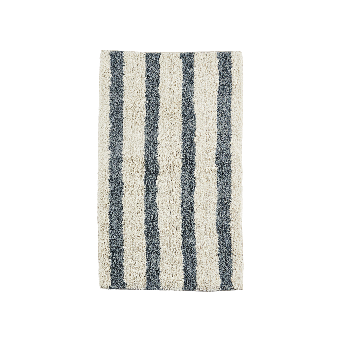 Striped tufted bath mat