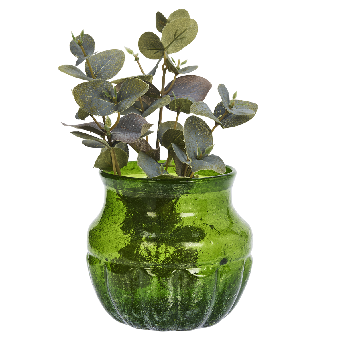 Recycled glass vase