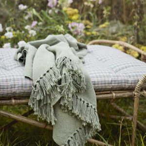 Recycled cotton throw