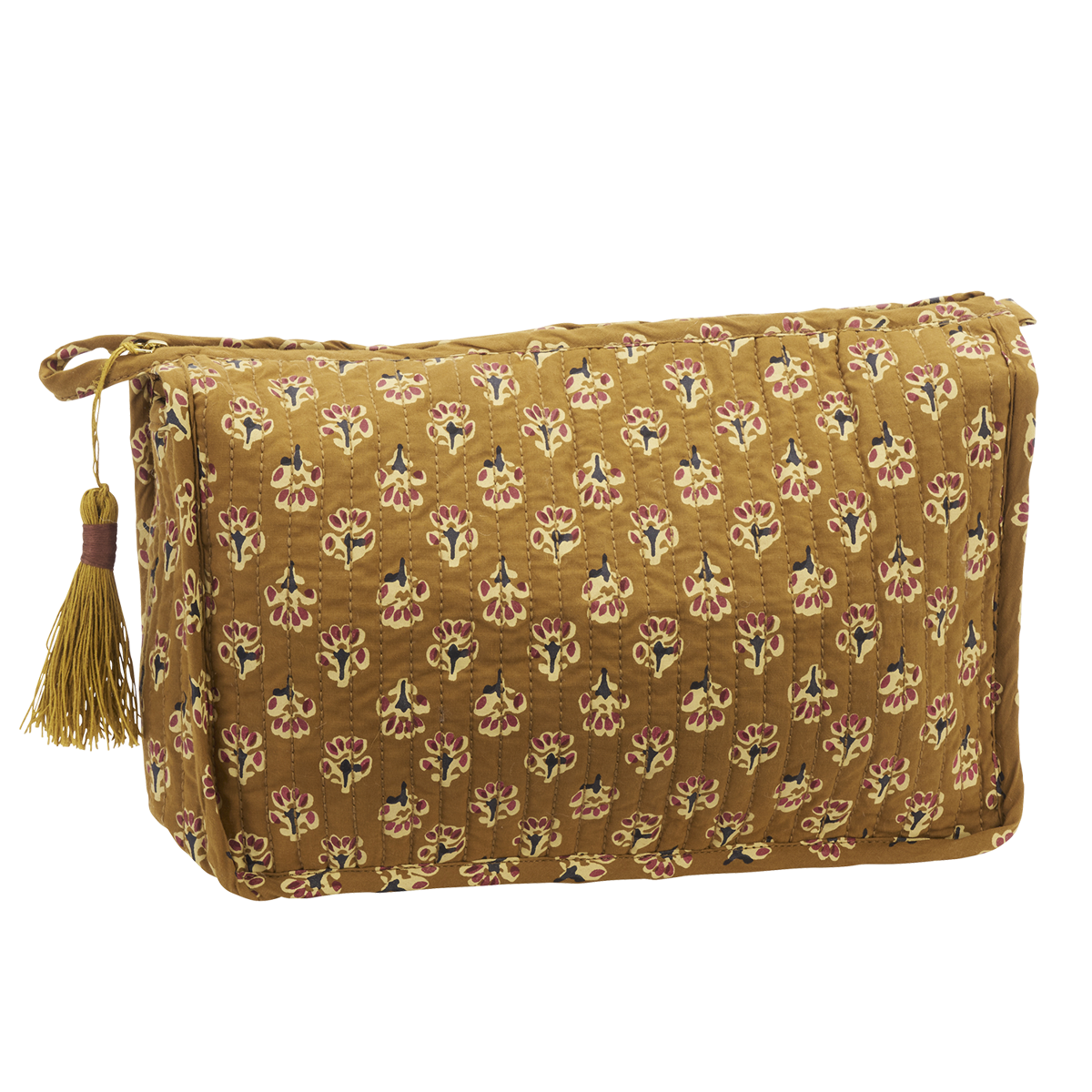 Quilted cotton washbag
