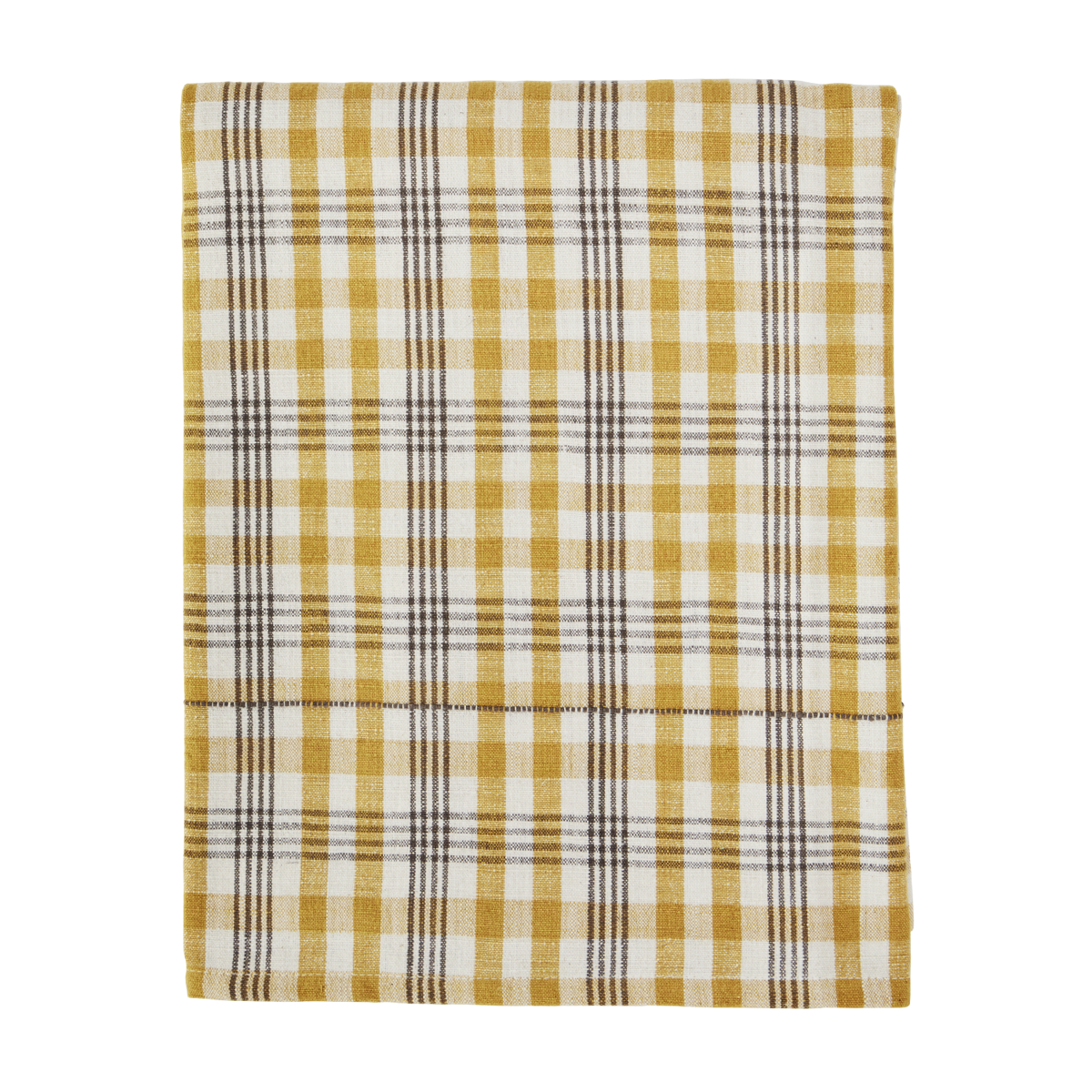 Checked table cloth