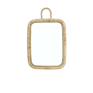 Rectangular mirror w/ cane