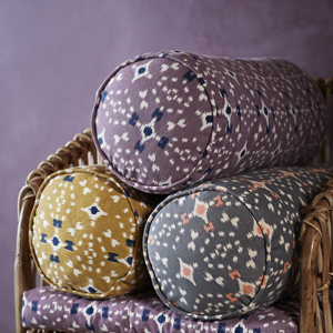 Printed bolster cushion